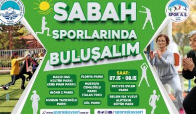 Kayserililer Spor A.Ş. ile sabah sporunda buluşuyor
