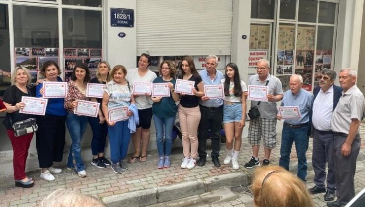 Makedonca kursiyerleri sertifikalandı