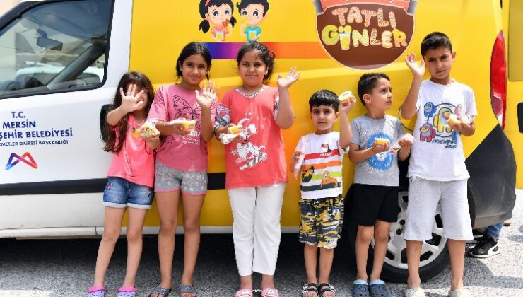 Bayramda çocukların dondurmaları Büyükşehir’den