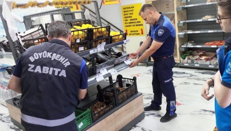 Manisa’da zincir marketlere sıkı denetim