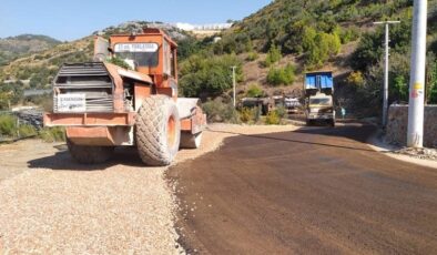 Alanya Özvadi grup yolu asfaltlandı